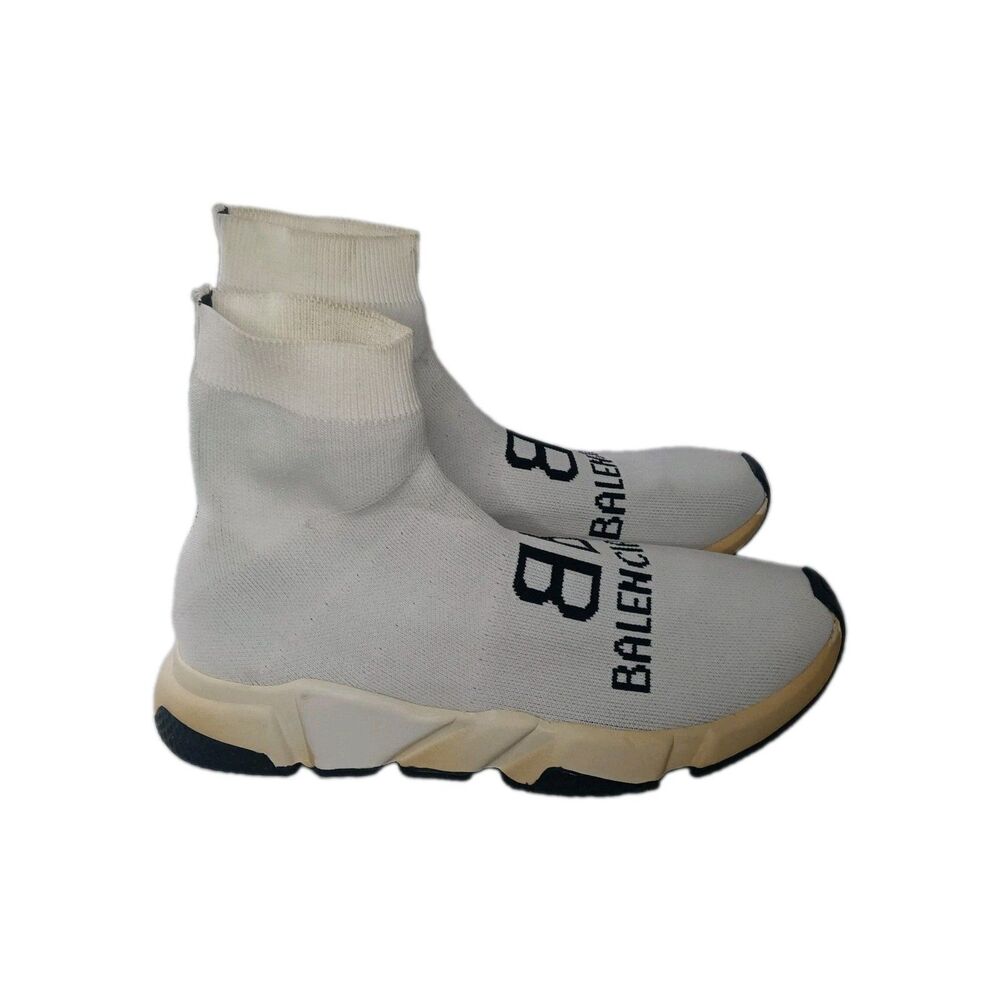 Balenciaga Casual Shoes Womens Size 8 Sock Boots White